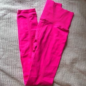 Free people movement pink leggings